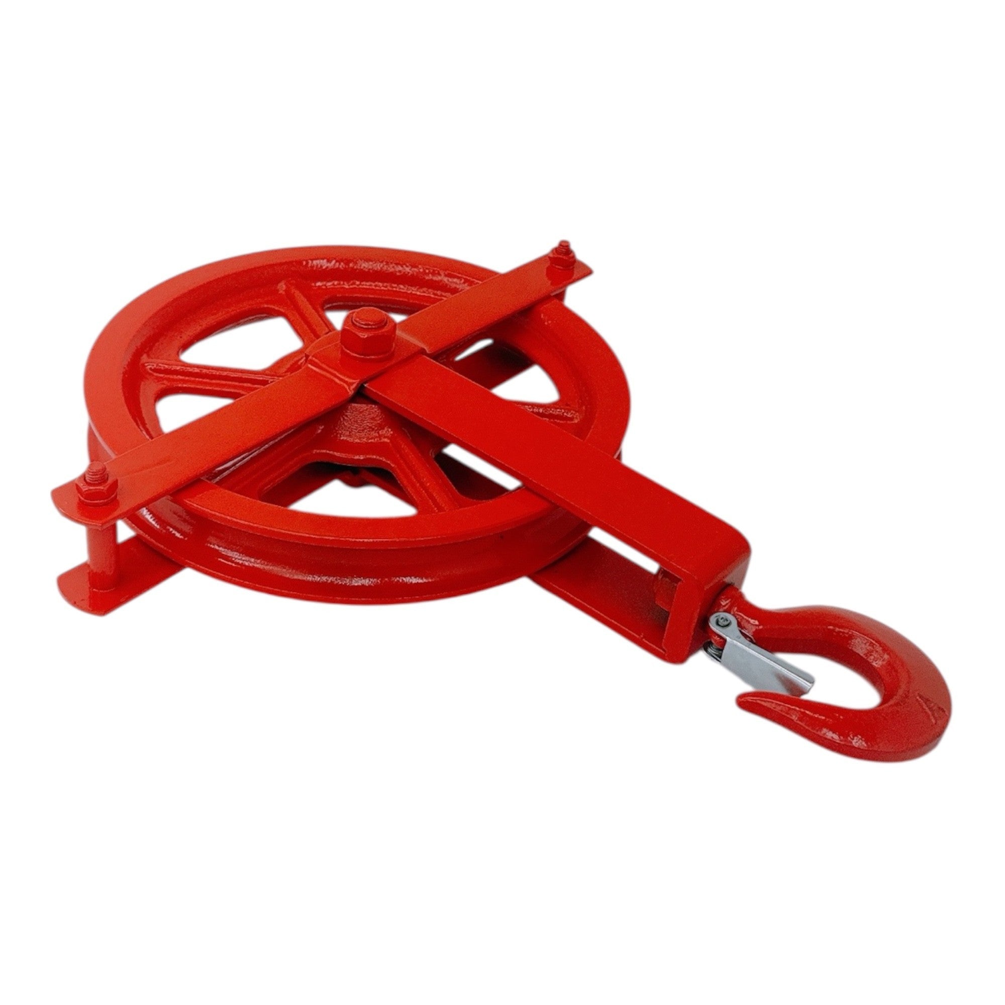 8" Gin Block Scaffold Hoist Pulley Scaffolding Wheels Cast Iron 1,000 Lbs WLL 16mm-22mm (5/8"-7/8")
