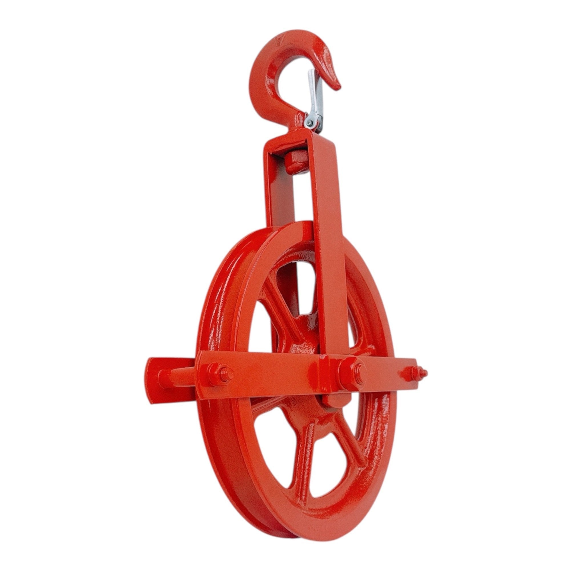 8" Gin Block Scaffold Hoist Pulley Scaffolding Wheels Cast Iron 1,000 Lbs WLL 16mm-22mm (5/8"-7/8")