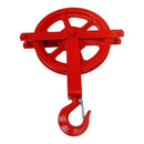 8" Gin Block Scaffold Hoist Pulley Scaffolding Wheels Cast Iron 1,000 Lbs WLL 16mm-22mm (5/8"-7/8")