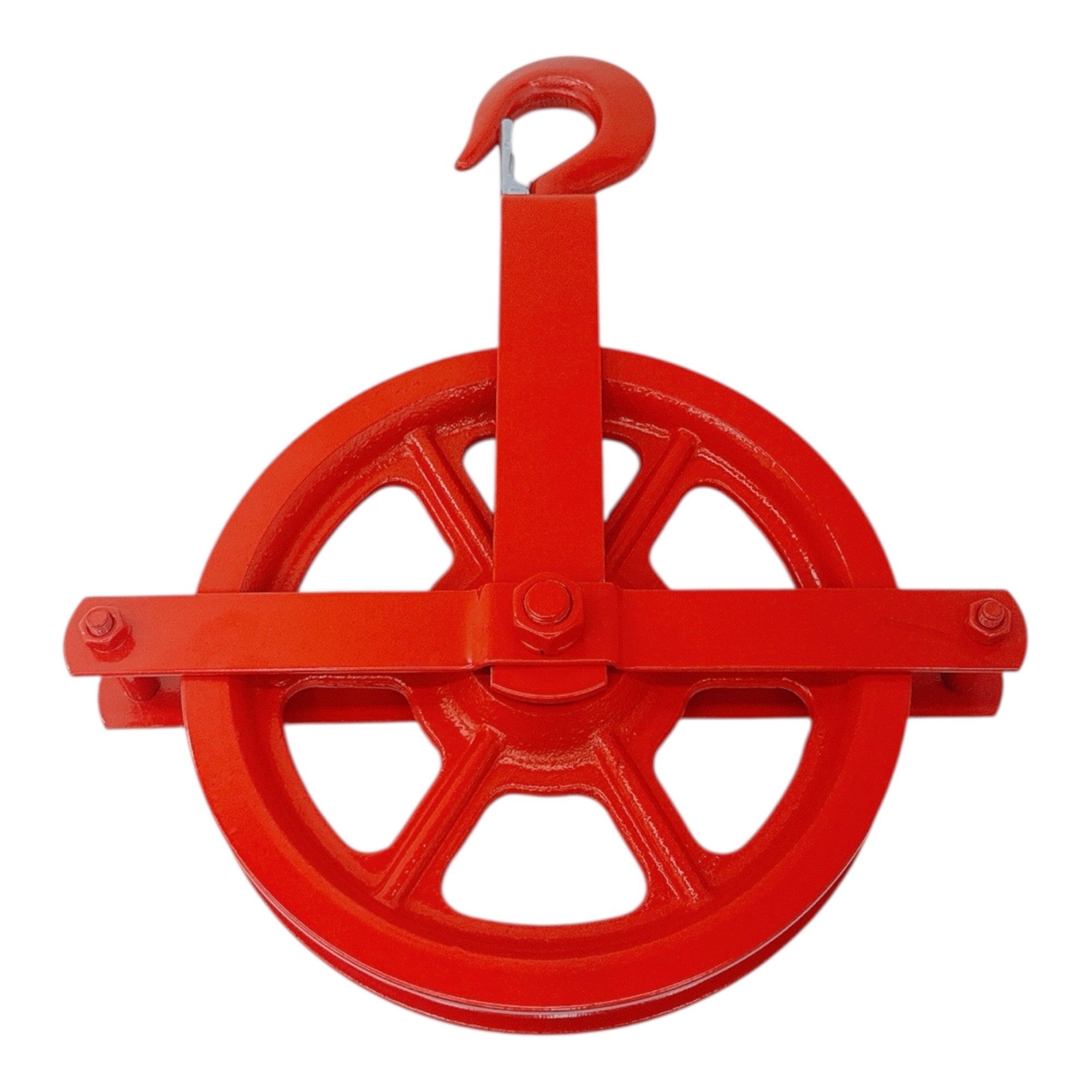 8" Gin Block Scaffold Hoist Pulley Scaffolding Wheels Cast Iron 1,000 Lbs WLL 16mm-22mm (5/8"-7/8")