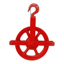10" Gin Block Scaffold Hoist Pulley Scaffolding Wheels Cast Iron 1,000 Lbs WLL 16mm-26mm (5/8"-1")