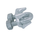4 Pcs Galvanized Drop Forged Steel 7/16" Wire Rope Clips Marine Cable Clamps