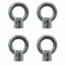 4 Pc Marine Grade T316 Stainless Steel 1" Lifting Eye Nut UNC Thread 7,500 Lbs WLL Eye Bolt Nut