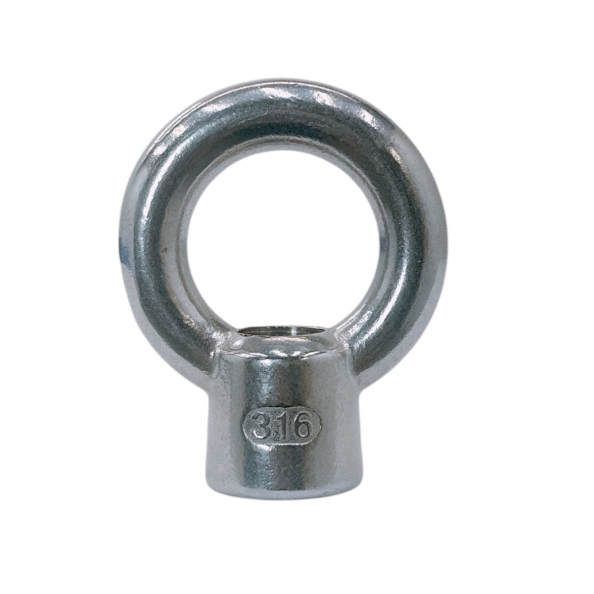4 Pc Marine Grade T316 Stainless Steel 1" Lifting Eye Nut UNC Thread 7,500 Lbs WLL Eye Bolt Nut