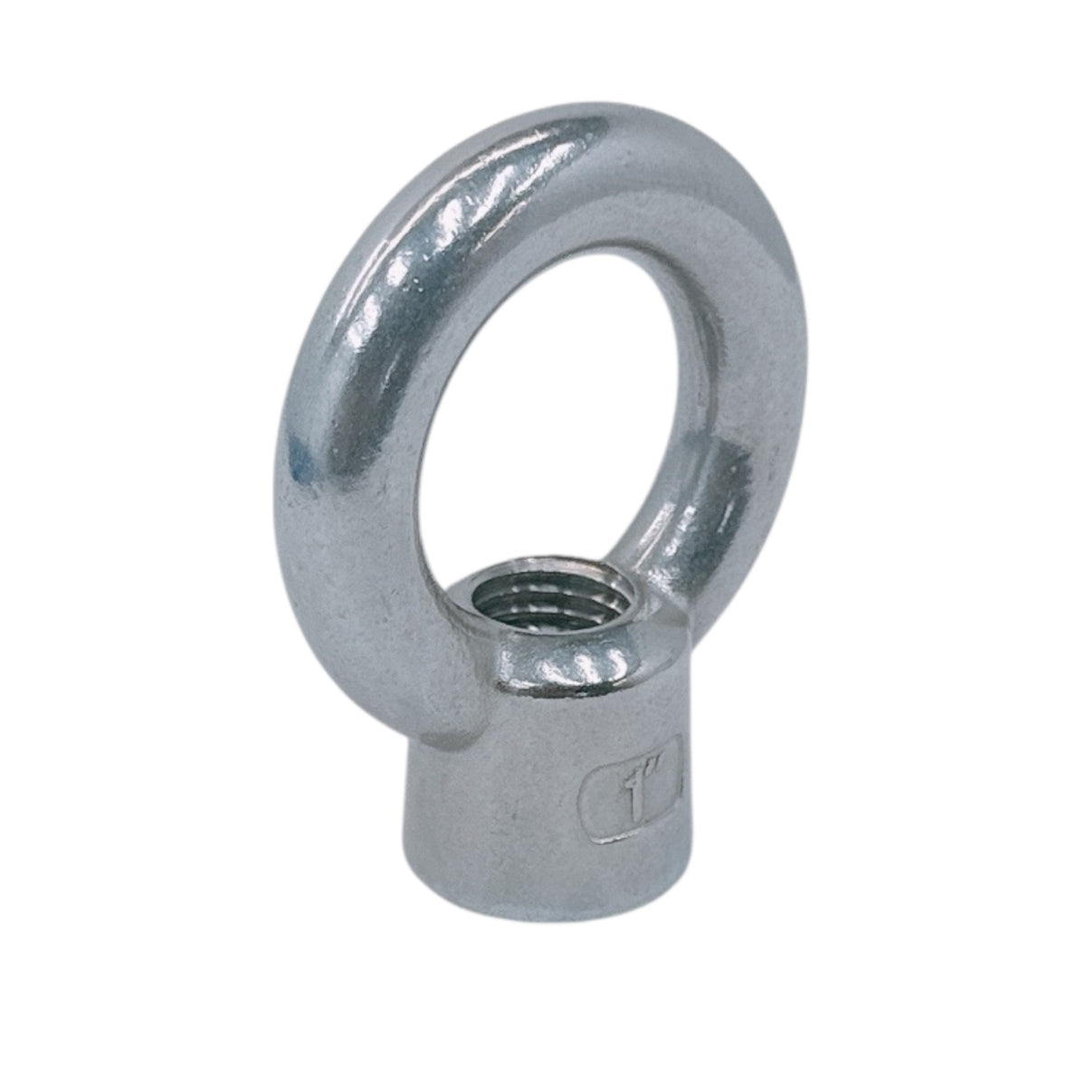 4 Pc Marine Grade T316 Stainless Steel 1" Lifting Eye Nut UNC Thread 7,500 Lbs WLL Eye Bolt Nut