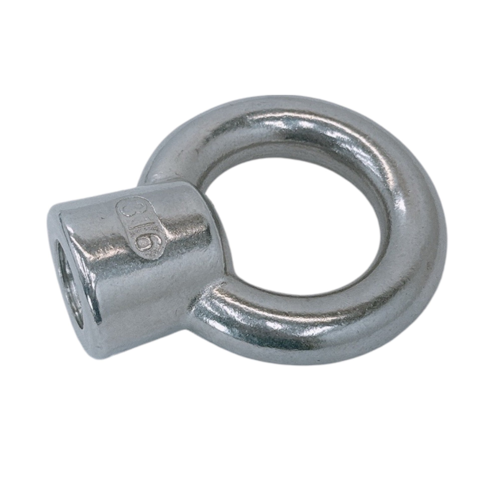 4 Pc Marine Grade T316 Stainless Steel 1" Lifting Eye Nut UNC Thread 7,500 Lbs WLL Eye Bolt Nut