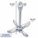 3.5 Lbs (1.5 KG) Hot Dipped Galvanized Folding Grapnel Anchor Boat Yacht Docking