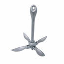 13 Lbs (6 KG) Hot Dipped Galvanized Folding Grapnel Anchor Boat Yacht Docking