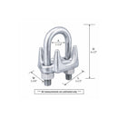 Heavy Duty 1-1/8" Marine Hot Dipped Galvanized Drop Forged Wire Rope Clip Cable Clamp