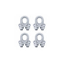 4 Pc Heavy Duty 1-1/8" Marine Hot Dipped Galvanized Drop Forged Wire Rope Clip Cable Clamp