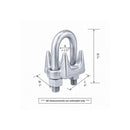 Heavy Duty 1-1/4" Marine Hot Dipped Galvanized Drop Forged Wire Rope Clip Cable Clamp