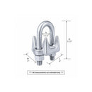 Heavy Duty 1-3/8" Marine Hot Dipped Galvanized Drop Forged Wire Rope Clip Cable Clamp