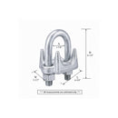 Heavy Duty 1-5/8" Marine Hot Dipped Galvanized Drop Forged Wire Rope Clip Cable Clamp