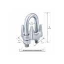 Heavy Duty 1-3/4" Marine Hot Dipped Galvanized Drop Forged Wire Rope Clip Cable Clamp
