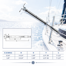 Marine Stainless Steel T316 Swageless & Deck Toggle Turnbuckle For Cable Wire