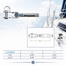 Stainless Steel Swageless Toggle Jaw for Cable, Marine Boat Wire Railing Jaw Fitting for Deck, Stair, Balcony, Dock, and Rigging Systems