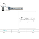 Stainless Steel Swageless Toggle Jaw for Cable, Marine Boat Wire Railing Jaw Fitting for Deck, Stair, Balcony, Dock, and Rigging Systems