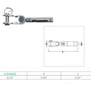 Stainless Steel Swageless Toggle Jaw for Cable, Marine Boat Wire Railing Jaw Fitting for Deck, Stair, Balcony, Dock, and Rigging Systems