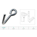 Stainless Steel Downhaul Hook for Marine Boat Rigging, Lifting Hook for Sailboat Lines, Rope, Chain, Dock Hardware, and Outdoor Use