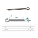 Stainless Steel Cotter Pin Clip Split Pin for Marine Boat Hardware, Clevis Pin Locking Fastener for Dock, Trailer, Rigging, and Outdoor Use