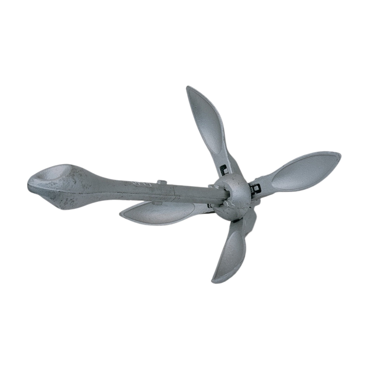 Hot Dipped Galvanized Folding Grapnel Anchor, Marine Boat Anchor for Yacht, Docking, Kayak, Canoe, Jet Ski, Dinghy, and Small Boat Use