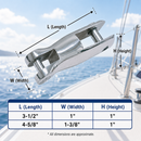 Marine Boat T316 Stainless Steel Heavy Duty Fixed Anchor Connector Link for Chain, Anchor, Mooring, Docking, and Marine Rigging