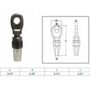 Marine Boat T316 Stainless Steel Swageless Eye Terminal, Cable Rail Railing Wire Rope End Fitting for Deck, Stair, Dock, and Rigging