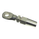 Marine Boat T316 Stainless Steel Swageless Eye Terminal, Cable Rail Railing Wire Rope End Fitting for Deck, Stair, Dock, and Rigging