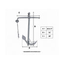 Heavy Duty 20KG Hot Dipped Galvanized Foldable Admiralty Anchor Boat Foldable Kedge Anchor