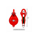 1.5 Ton Single Sheave Yarding Block Shackle Pulley Cable Wire Rope Pully 3,000 Lbs WLL