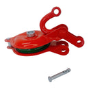 1.5 Ton Single Sheave Yarding Block Shackle Pulley Cable Wire Rope Pully 3,000 Lbs WLL