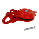 4 Ton Single Sheave Yarding Block Shackle Pulley Cable Wire Rope Pully 8,000 Lbs WLL
