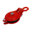 1.5 Ton Single Sheave Yarding Block Oval Eye Cable Wire Rope Snatch Block Pulley 3,000 Lbs WLL