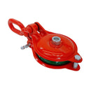 4 Ton Single Sheave Yarding Block Oval Eye Cable Wire Rope Snatch Block Pulley 8,000 Lbs WLL