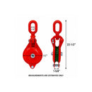 5 Ton Single Sheave Yarding Block Oval Eye Cable Wire Rope Snatch Block Pulley 10,000 Lbs WLL