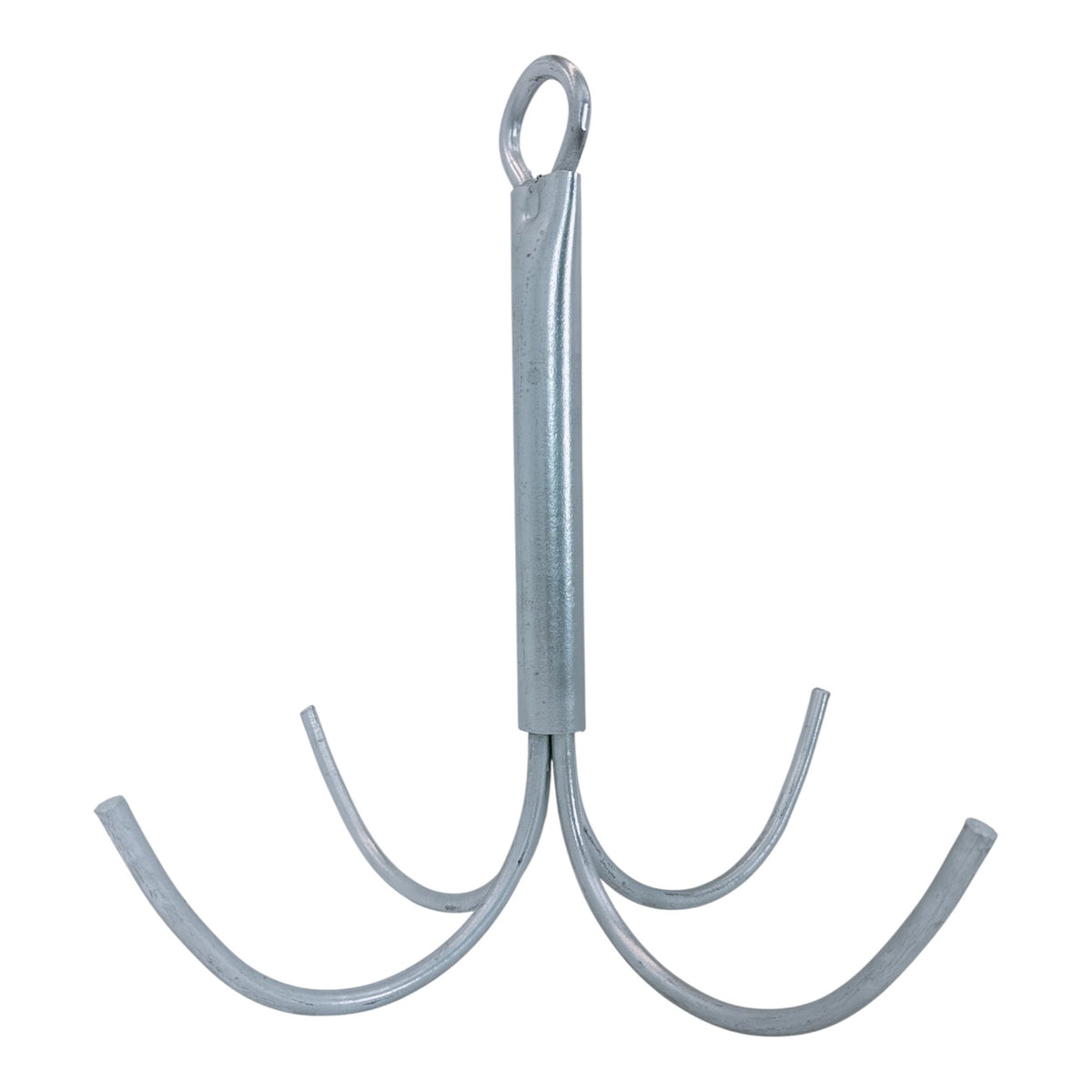 Heavy Duty Galvanized Steel 4-Prong Grapnel Anchor, Boat Anchor for Kayak, Jet Ski, Canoe, Small Watercraft, and Marine Use