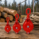 Single Sheave Yarding Block Cable Wire Snatch Block Pulley for Rigging, Towing, Logging, Pulling, and Wire Rope Use