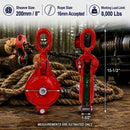 Single Sheave Yarding Block Cable Wire Snatch Block Pulley for Rigging, Towing, Logging, Pulling, and Wire Rope Use
