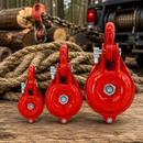 Cable Wire Shackle Pulley, Single Sheave Yarding Block for Wire Rope, Logging, Rigging, Winching, and Towing