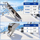 Marine Boat T316 Stainless Steel Anchor Bow Roller, Marine Grade Boat Anchor Roller for Yacht, Docking, and Bow Hardware