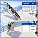 Marine Boat T316 Stainless Steel Anchor Bow Roller, Marine Grade Boat Anchor Roller for Yacht, Docking, and Bow Hardware