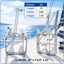 Heavy Duty Hot Dipped Galvanized Fold-And-Hold Anchor, Boat Anchor for Sailing, Yacht, Docking, and Mooring