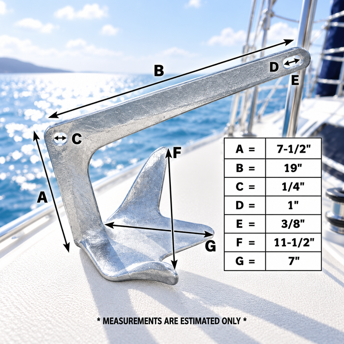 Heavy Duty Hot Dipped Galvanized Steel Bruce Anchor Style Boat Anchor For Yatch
