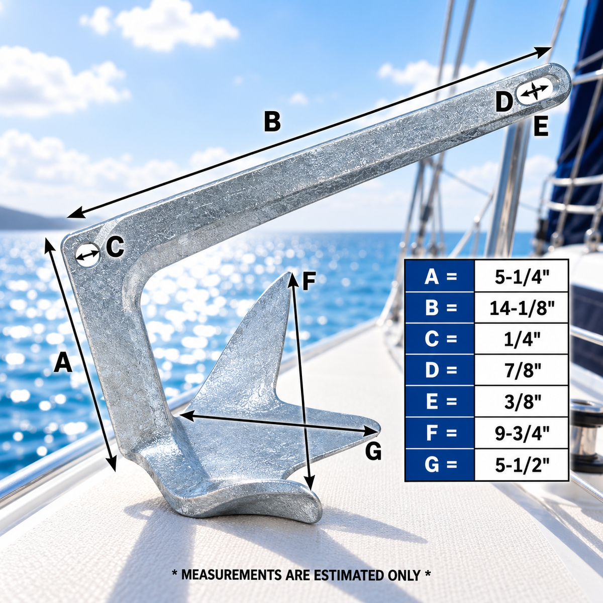 Heavy Duty Hot Dipped Galvanized Steel Bruce Anchor Style Boat Anchor For Yatch
