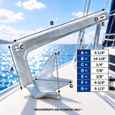 Heavy Duty Hot Dipped Galvanized Steel Bruce Anchor Style Boat Anchor For Yatch