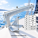 Heavy Duty Hot Dipped Galvanized Steel Bruce Anchor Style Boat Anchor For Yatch