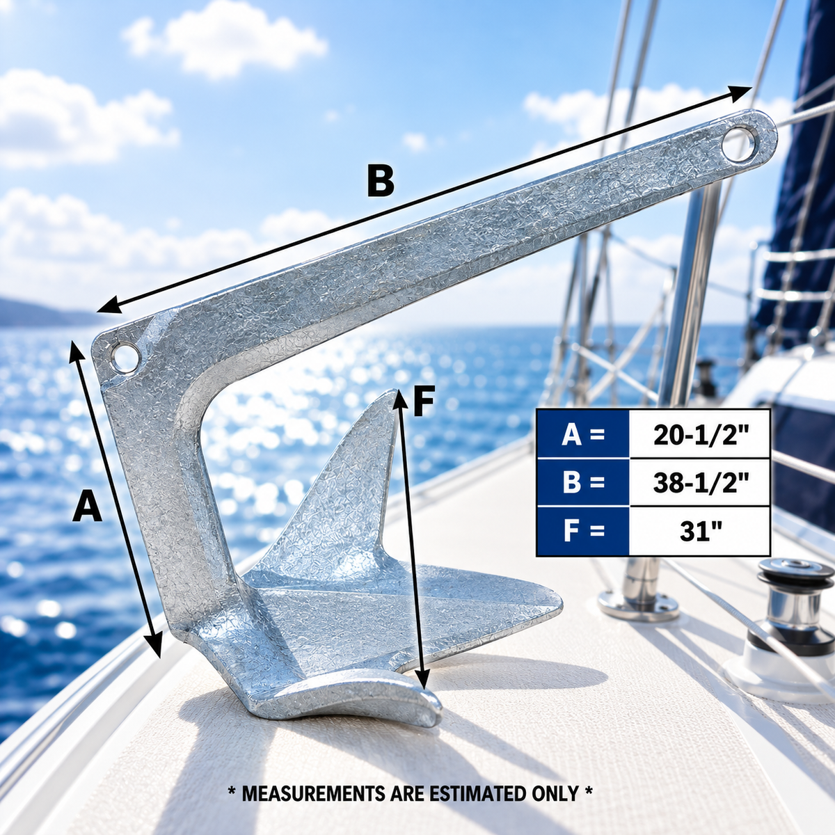 Heavy Duty Hot Dipped Galvanized Steel Bruce Anchor Style Boat Anchor For Yatch