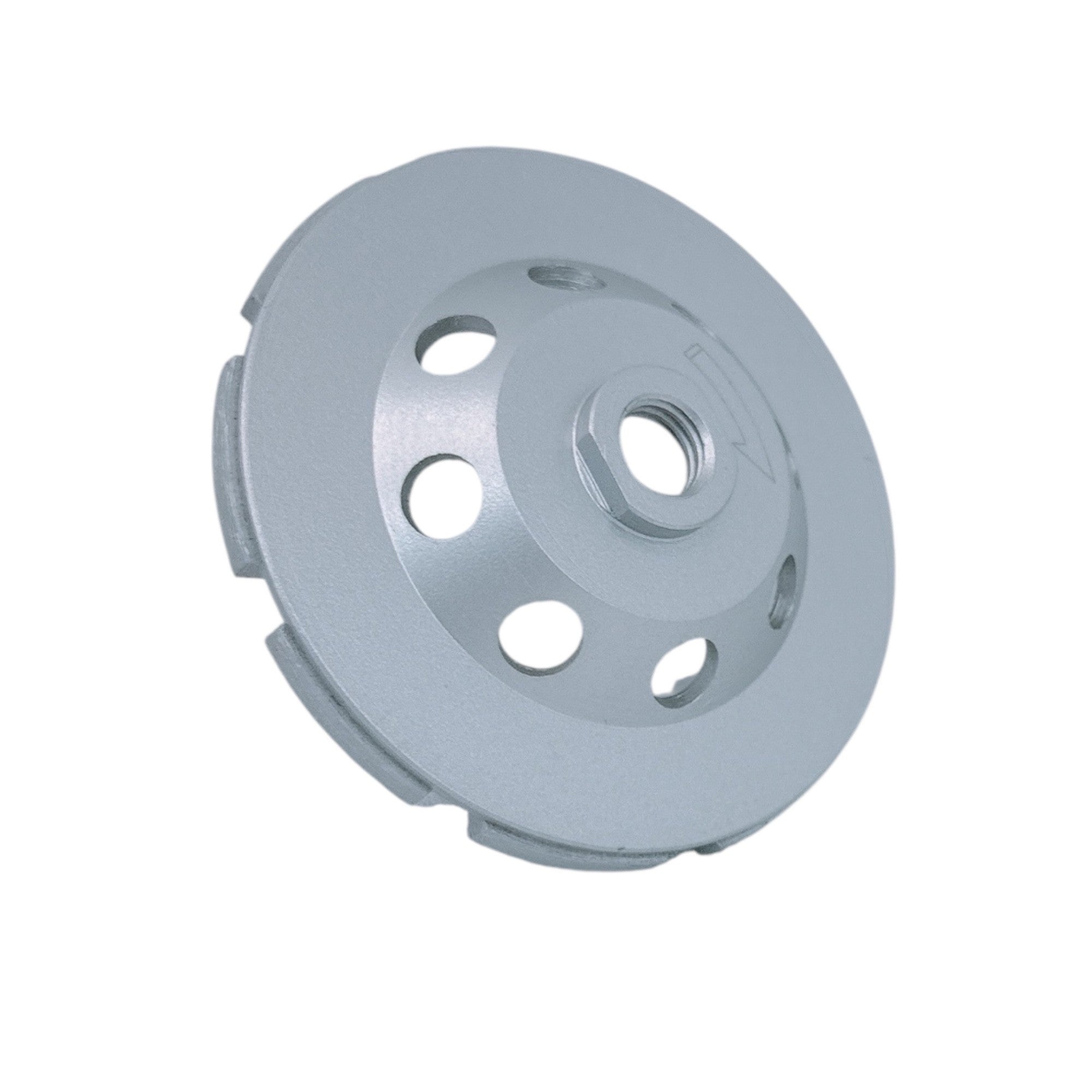 4-1/2" Double Row Diamond Grinding Cup Wheel 5/8"-11 Concrete Masonry Marble
