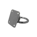 4 Pc Set Marine Boat T304 Stainless Steel Square Pad Eye Plate with Ring, Welded Formed  for Deck, Dock, Rope, Cable