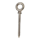 5 Pc Set T316 Stainless Steel Screw Lag Eye Bolt, Marine Boat Lag Thread Eye Screw for Deck, Dock, Wood Post, Rope, Cable